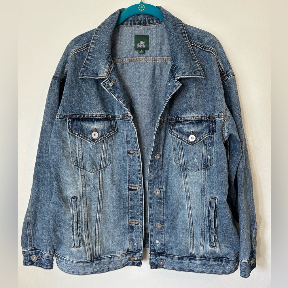 Women’s jean jacket wild fable medium